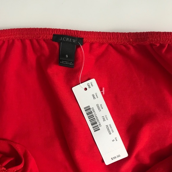 J.Crew Red Ruffle Bodysuit - Picture 7 of 7